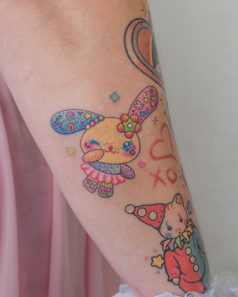 usahana glitter color soft villain tattoo
